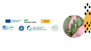 Ilmoitus Ympäristötekoja kylillä -näyttelystä sponsoroineen